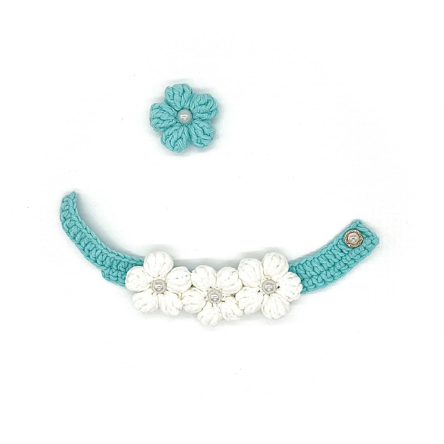 Flower Collar - White