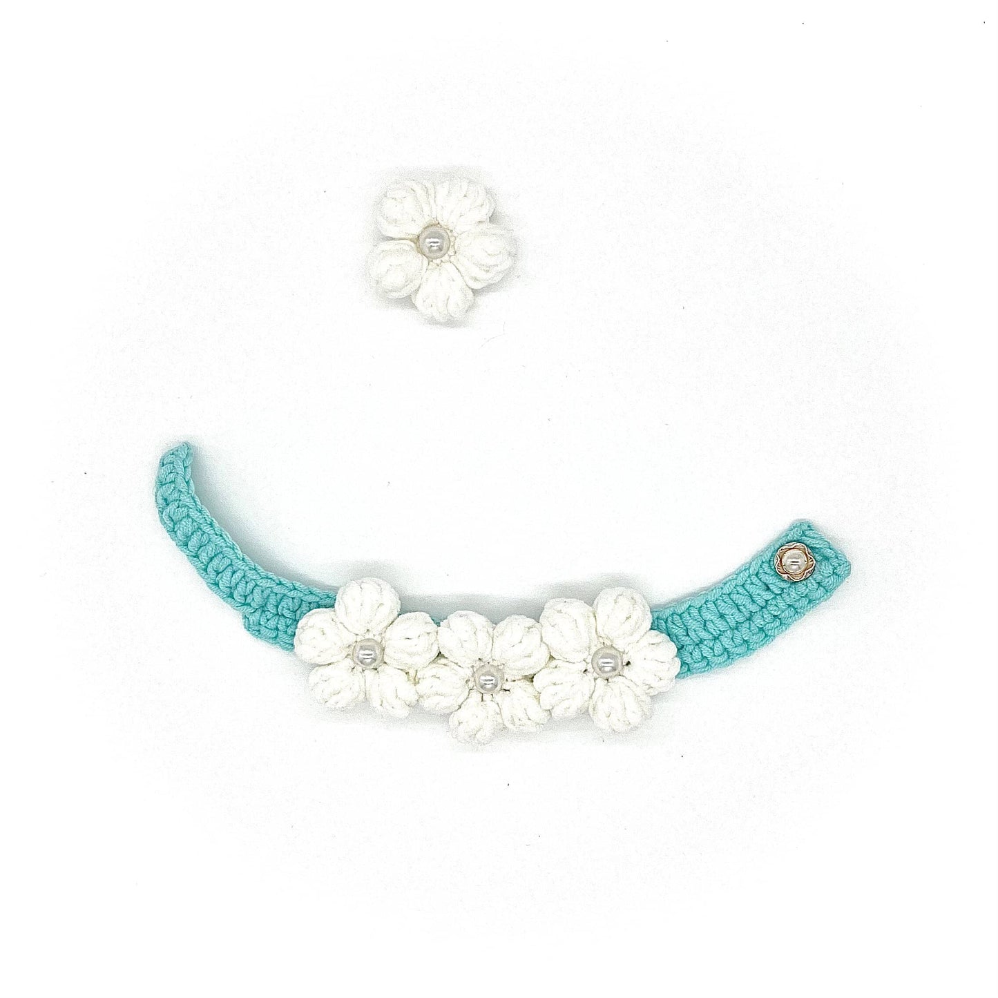 Flower Collar - White