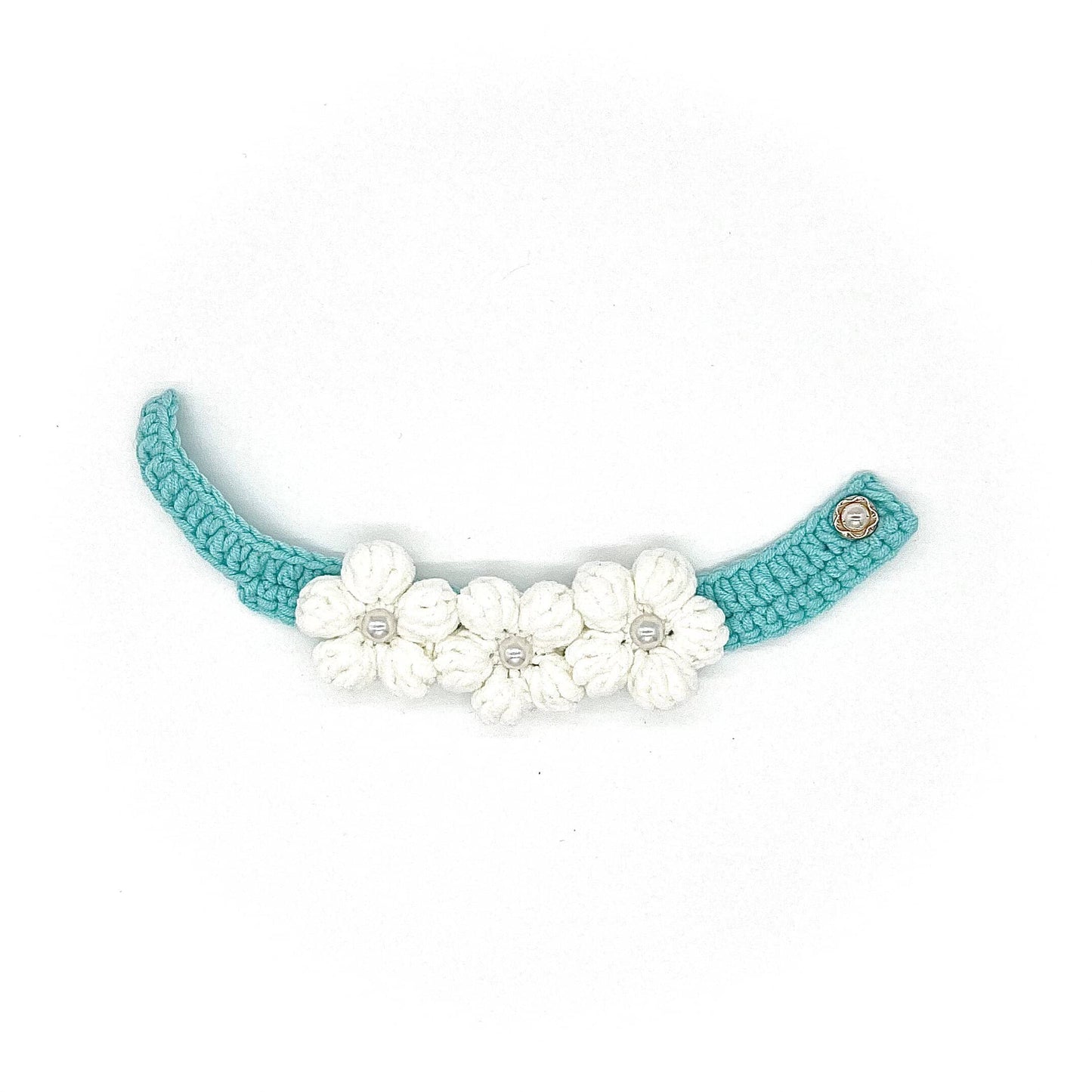 Flower Collar - White