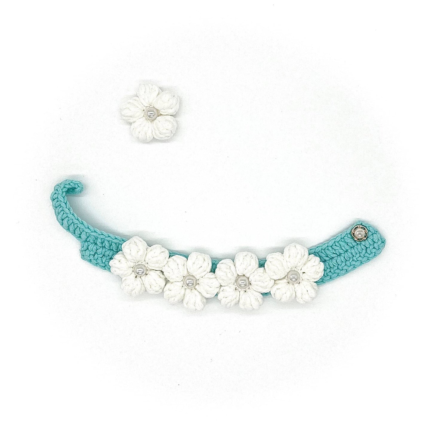 Flower Collar - White