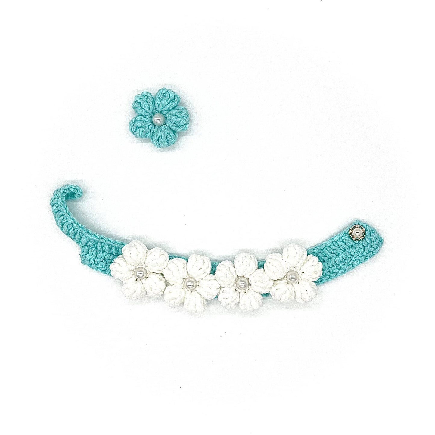 Flower Collar - White