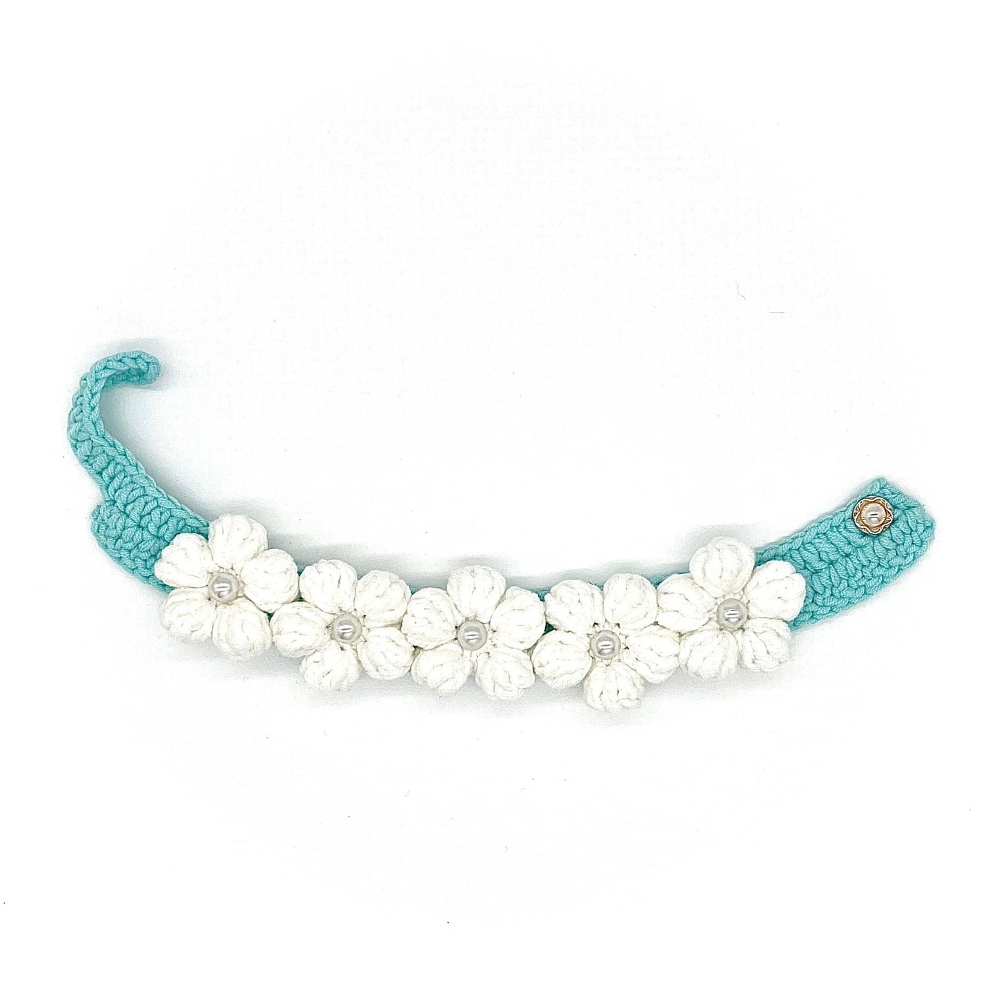 Flower Collar - White