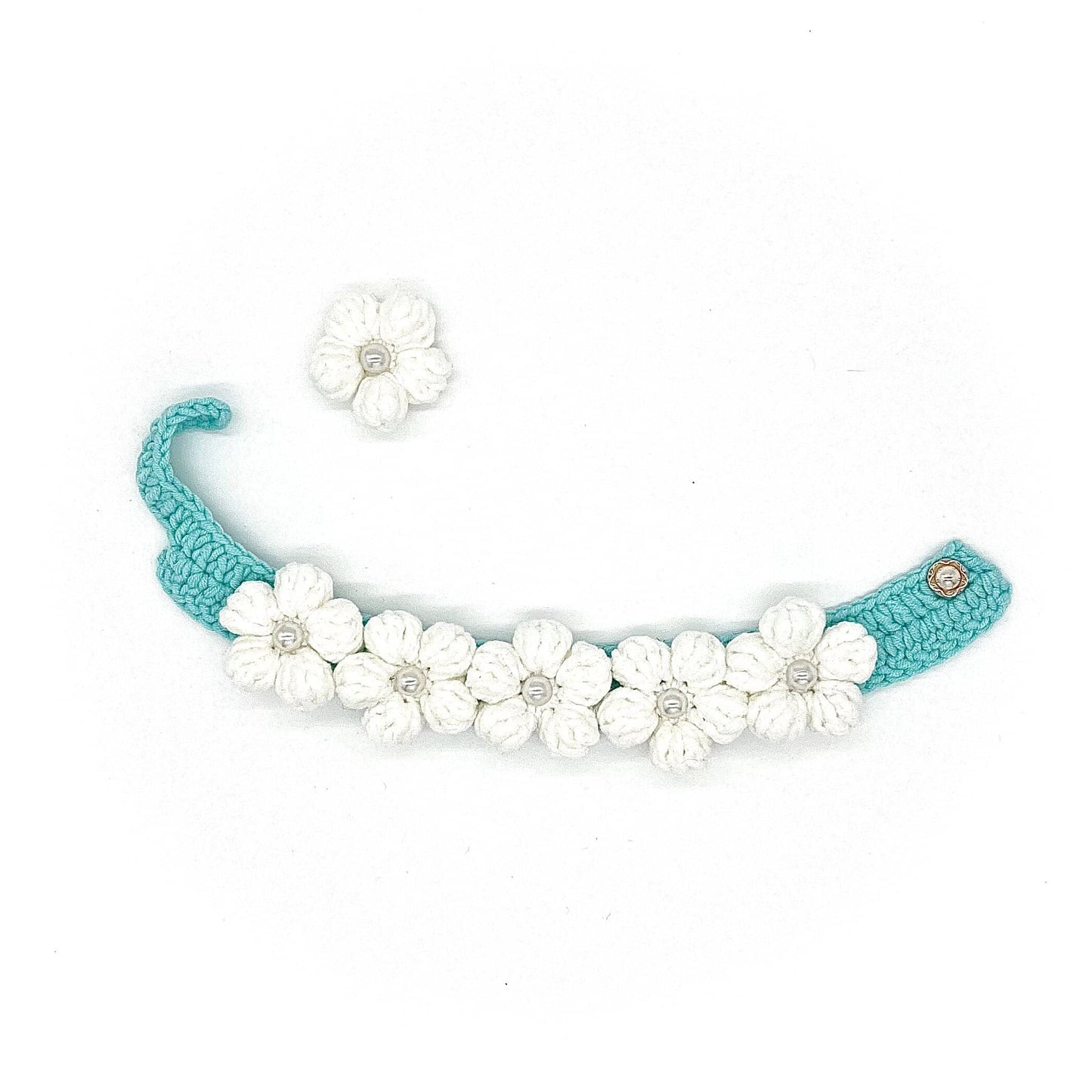 Flower Collar - White