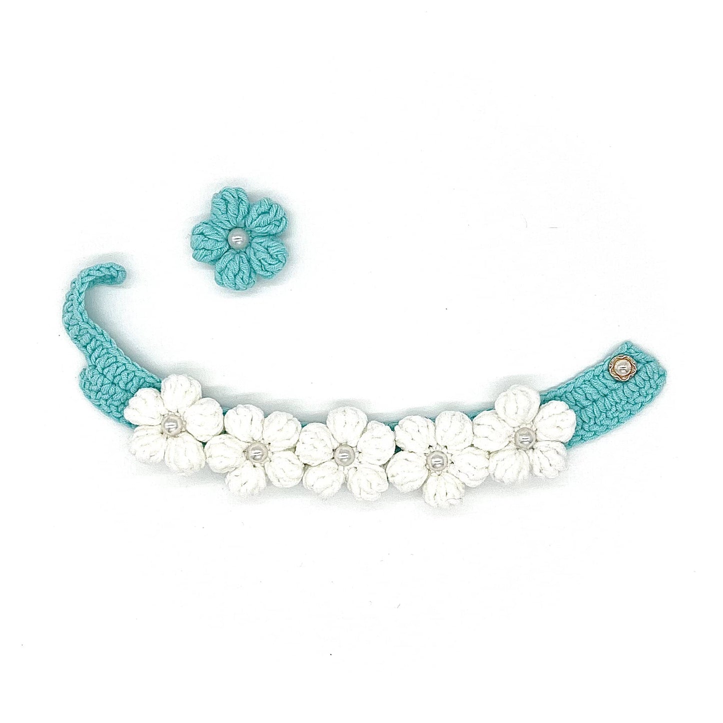 Flower Collar - White